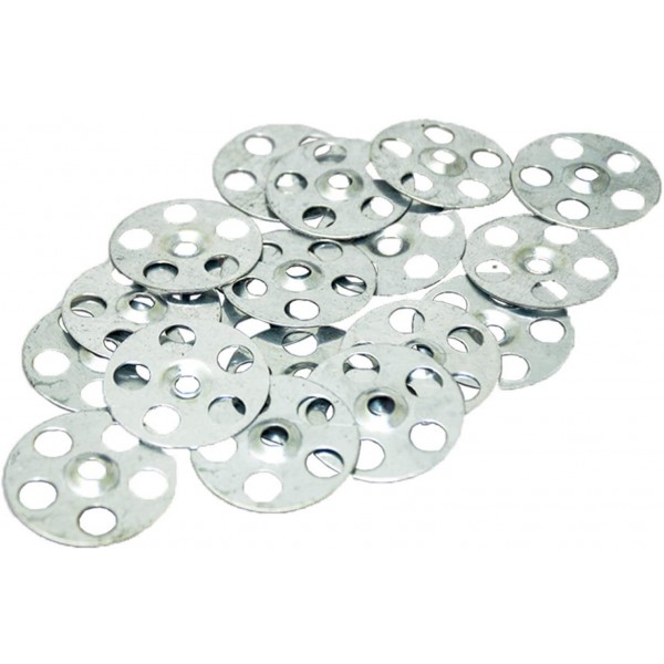 Tile Backer Board Washers - Galvanised Zinc Tile Backer Board Fixing Washers 36mm (Packs of 50/75/100/500/1000/5000/10000) - Hard Backer Board Washer Discs